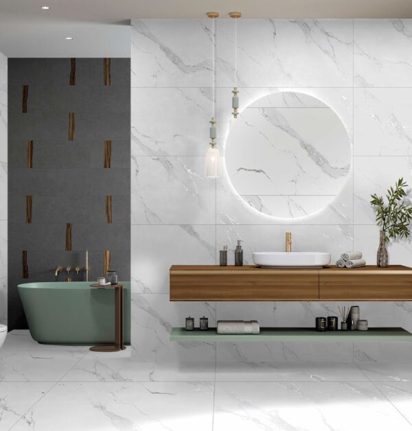 CAZAR TILE CV PRISM STATUARIO SIZE 600X1200mm (09mm)