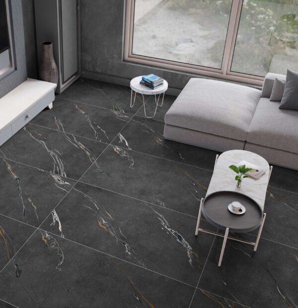 CAZAR TILE CV LUXOR NERO 600X1200mm (09mm)