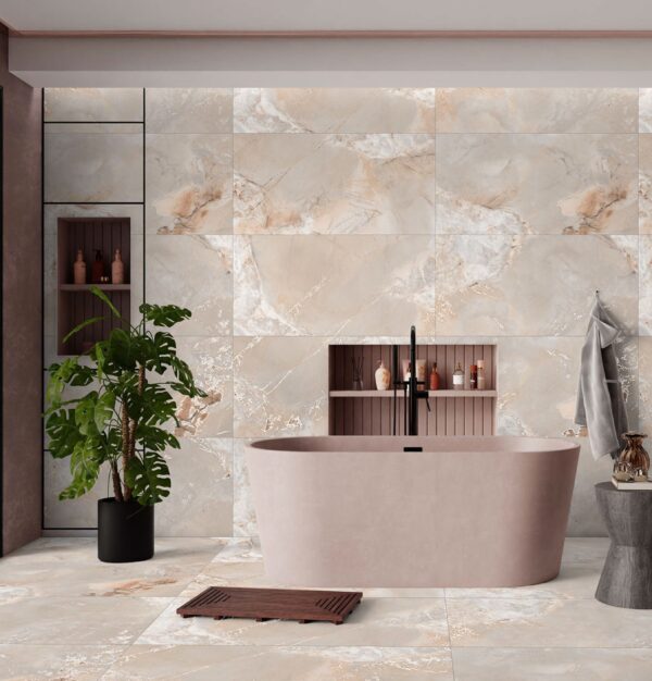 CAZAR TILE DV MAYRA PINK SIZE 600X1200 (09mm)