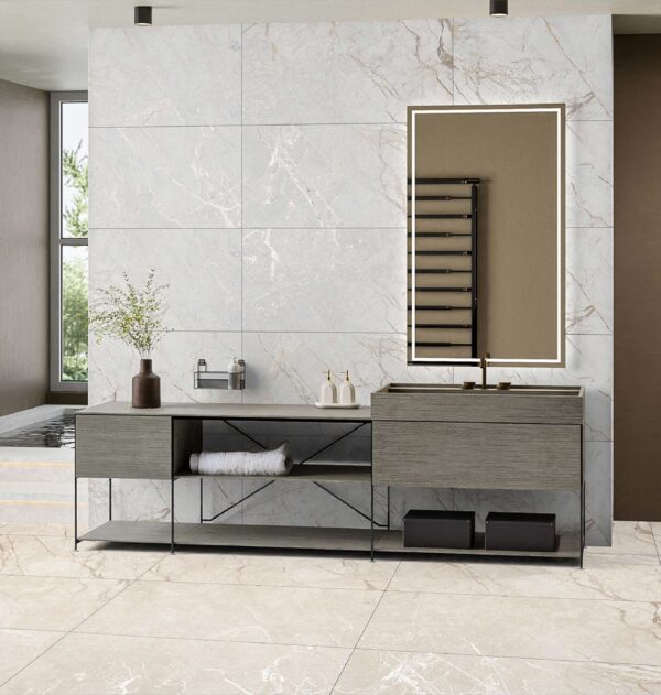 CAZAR TILE CV NESSA BEIGE & SLVER 600X1200 (09mm)