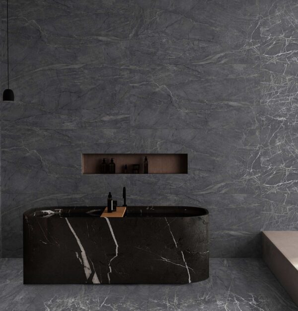 CAZR TILE CV SELENA NERO SIZE 600X1200mm (09mm)