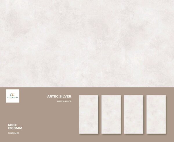 CAZAR TILES ARTEC BIANCO MATT SERIES 600×1200 MM - Image 3